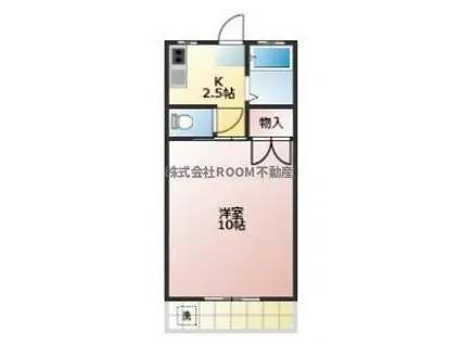 メゾンETOI(1K/1階)の間取り写真