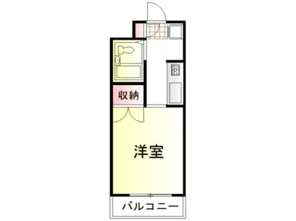 マンションまつもと(1K/3階)の間取り写真