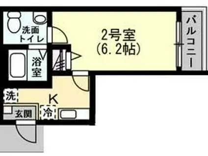 S-1金沢文庫(1K/1階)の間取り写真