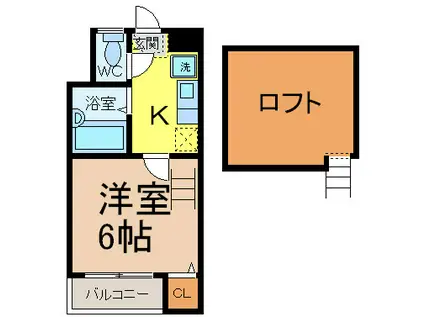 エランド大須(1K/2階)の間取り写真