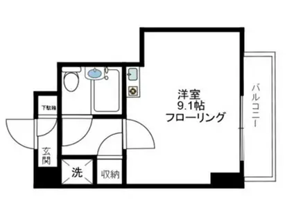 グランドメルシー水天宮(1K/7階)の間取り写真