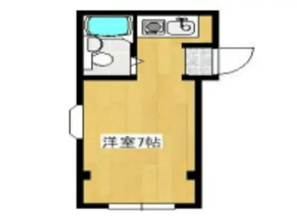 ソリッドリファイン京王堀之内(ワンルーム/2階)の間取り写真