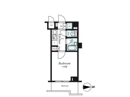ルーブル蒲田南伍番館(1K/3階)の間取り写真