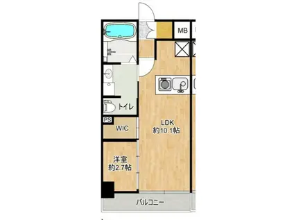 クラシス1513(1LDK/8階)の間取り写真