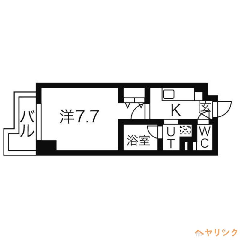 イースタンヒルズ藤が丘駅前(1K/6階)の間取り写真