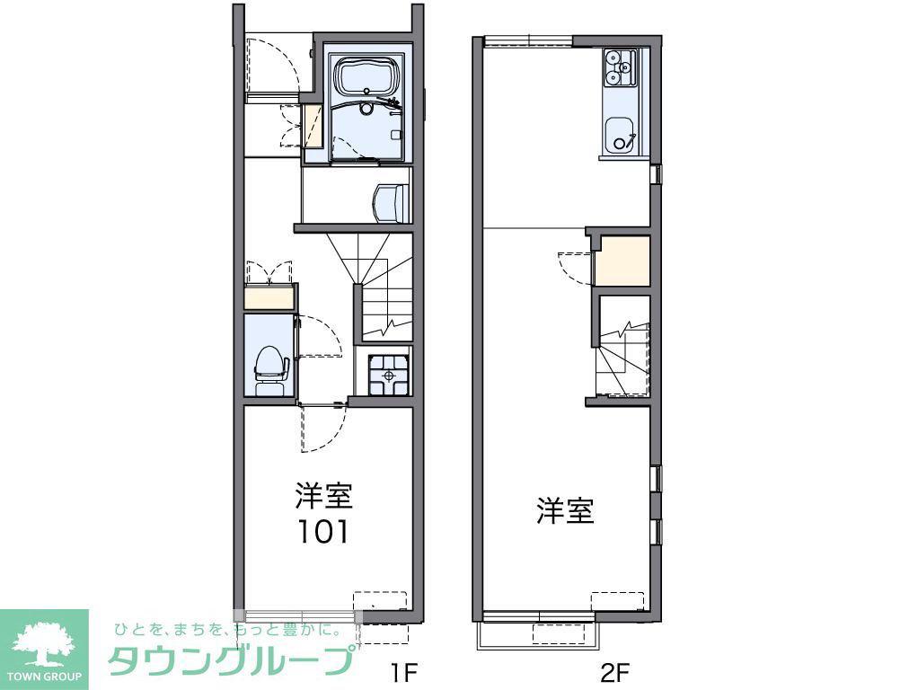 レオネクストビーズ(1LDK/1階)の間取り写真