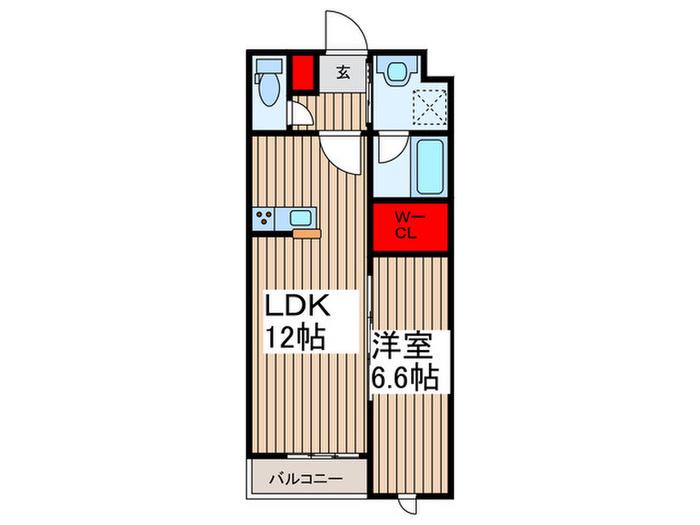 HRIII(1LDK/1階)の間取り写真