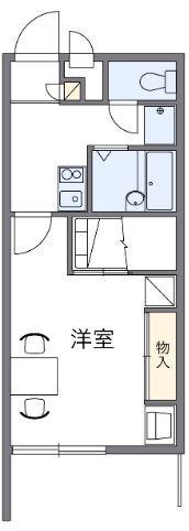 レオパレスCARTIER勅使K(1K/2階)の間取り写真