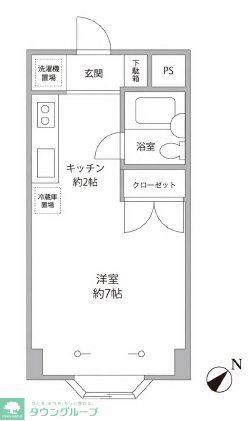 ARK HOUSE F(ワンルーム/3階)の間取り写真