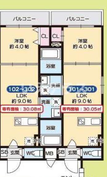 AXIA CITV 兵庫(1LDK/1階)の間取り写真
