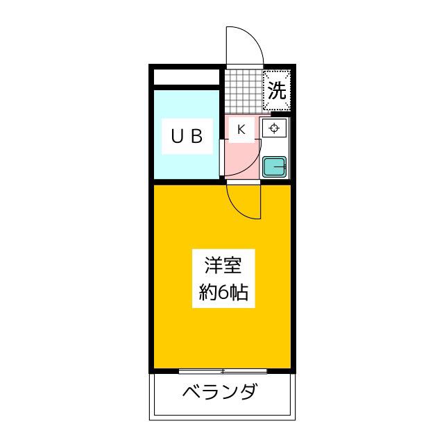アルテハイム上石神井(1K/4階)の間取り写真