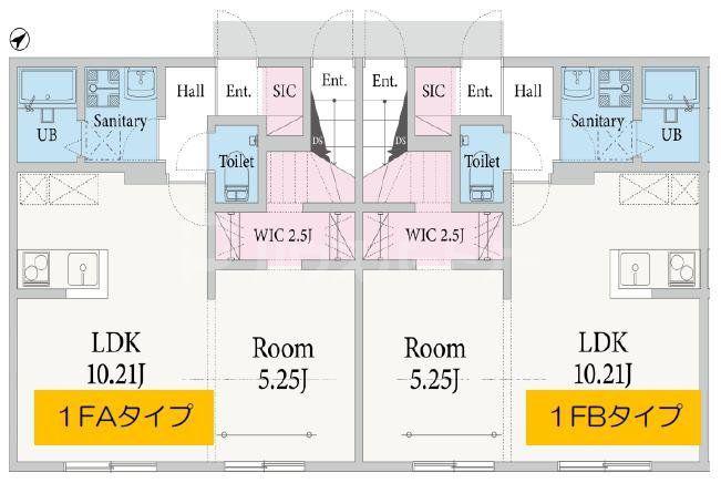 セナリオフォルム柏たなかII(1LDK/1階)の間取り写真