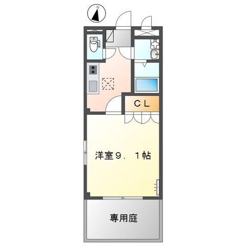 アイレックス・マシキ(1K/1階)の間取り写真