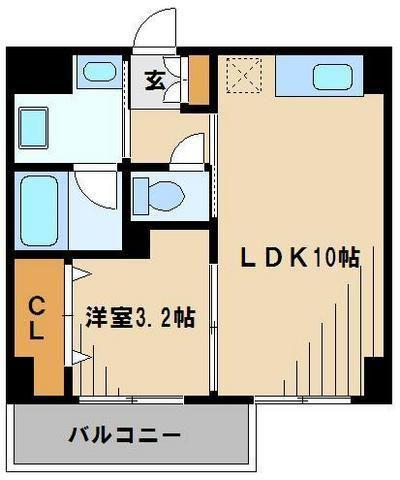RHK栄和1(1LDK/5階)の間取り写真