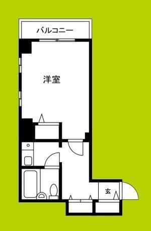 エクセランス梅田西(1K/4階)の間取り写真