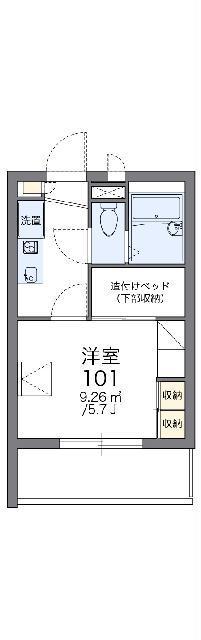 レオパレスSENSUI(1K/3階)の間取り写真
