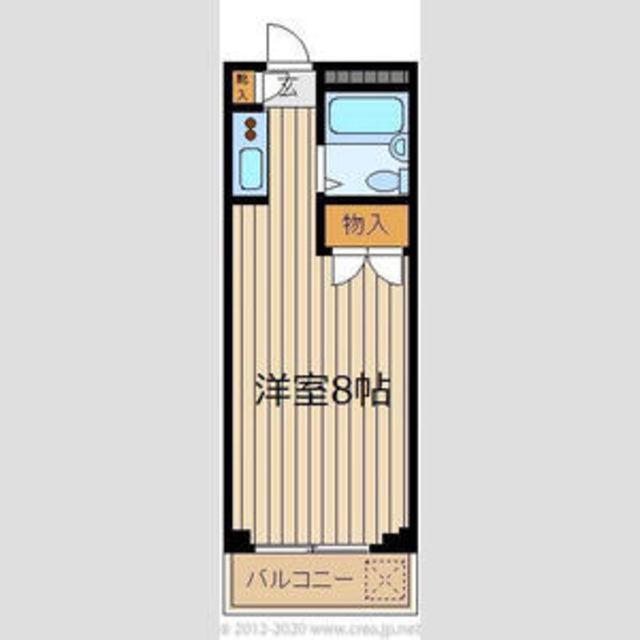 コーポラスミハラII(ワンルーム/3階)の間取り写真