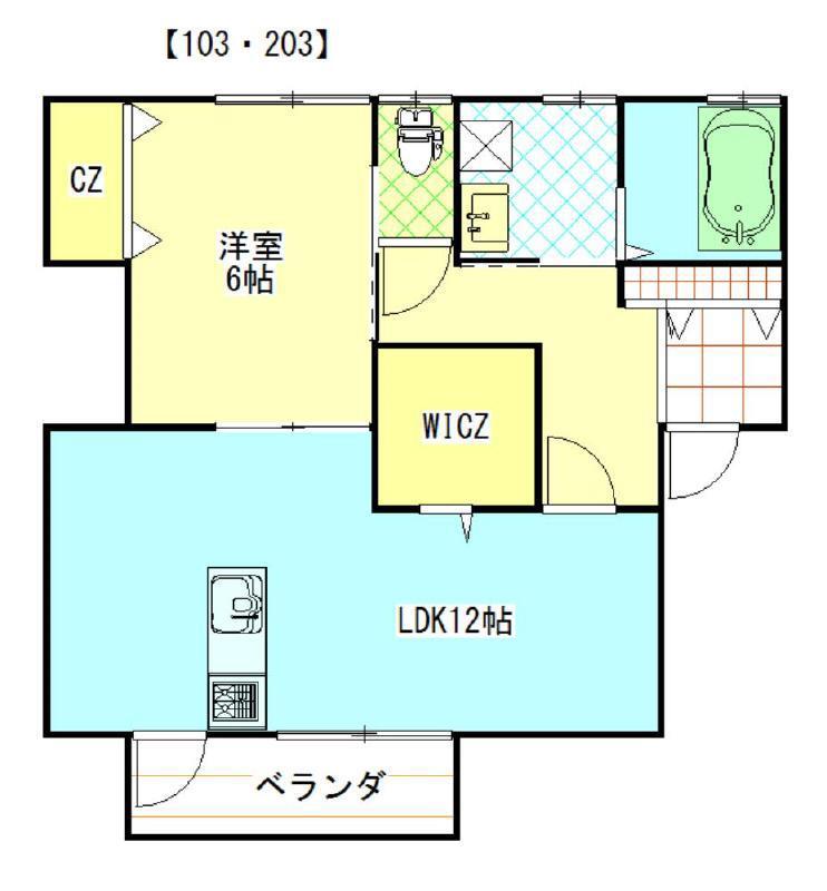 サンエイトII(1LDK/2階)の間取り写真