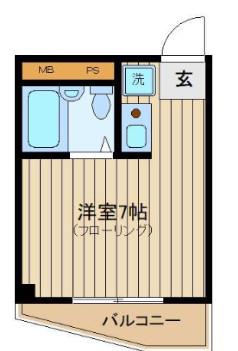 アーバネイト駒込(ワンルーム/3階)の間取り写真