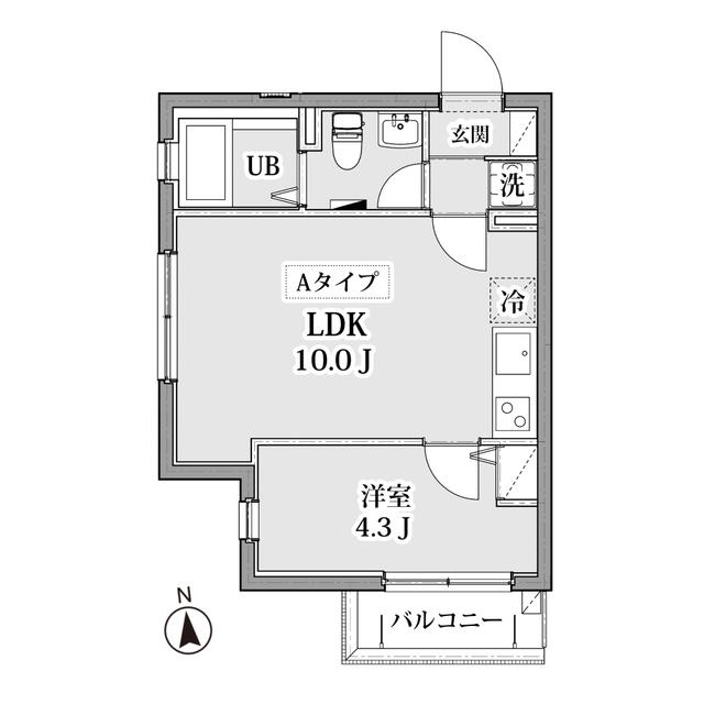 OPHTHAL WASEDA(1LDK/1階)の間取り写真