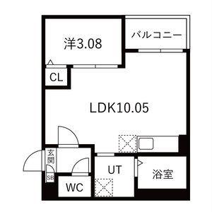 JACK HARAMATSUI(1LDK/1階)の間取り写真