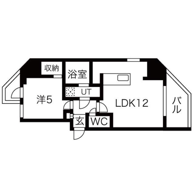 シーズンフラッツ蔵前清澄通(1LDK/9階)の間取り写真