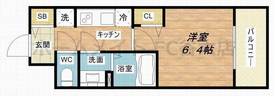 プレサンス 梅田北 ディア(1K/3階)の間取り写真