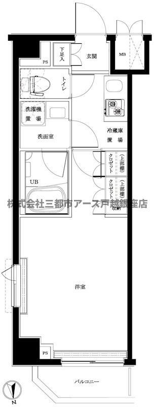 ルーブル大森西弐番館(1K/5階)の間取り写真