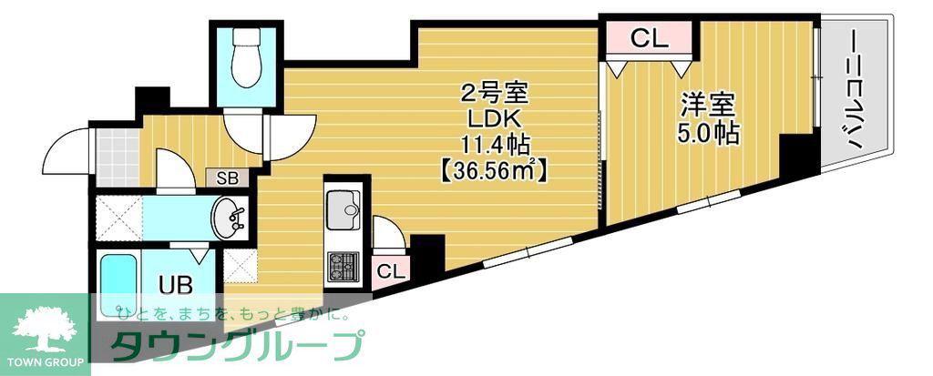 BRUN COURT MINAMISENJU(1LDK/4階)の間取り写真