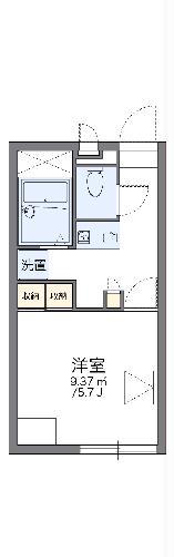レオパレス西浜(1K/1階)の間取り写真