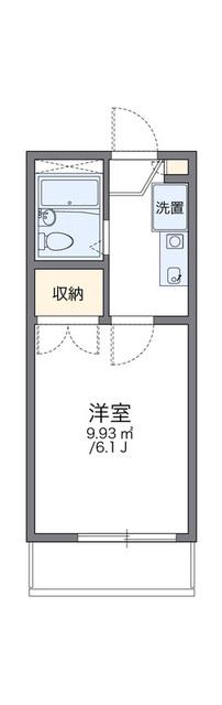 レオパレスドミールネグレスコ(1K/2階)の間取り写真