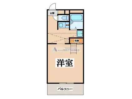 レオパレス吉田(1K/1階)の間取り写真