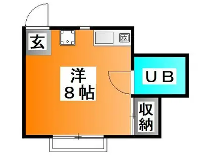 アーバン関沢(ワンルーム/3階)の間取り写真