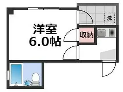 ロイヤルシャトー雅(1K/4階)の間取り写真