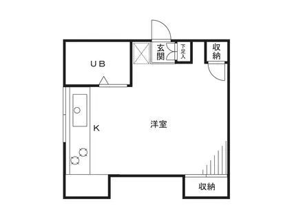 ネスト宮崎台(ワンルーム/1階)の間取り写真