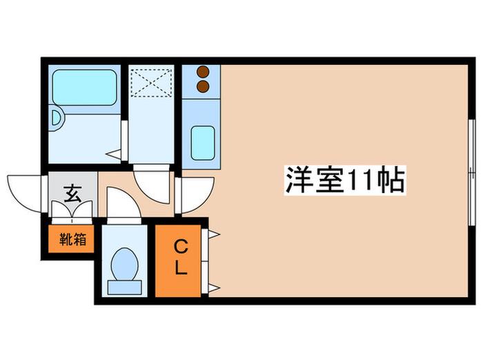 TDKビル(ワンルーム/4階)の間取り写真
