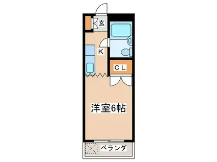 ドエル・ARAI(1K/1階)の間取り写真