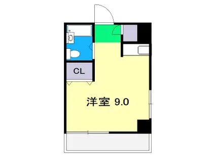 コンフォール朝倉(ワンルーム/3階)の間取り写真