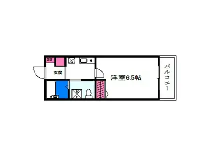 WIN北花田(1K/1階)の間取り写真