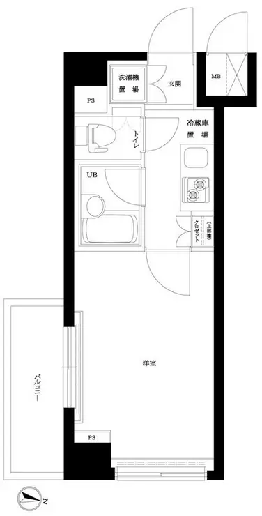 ルーブル大森山王 5階階 間取り