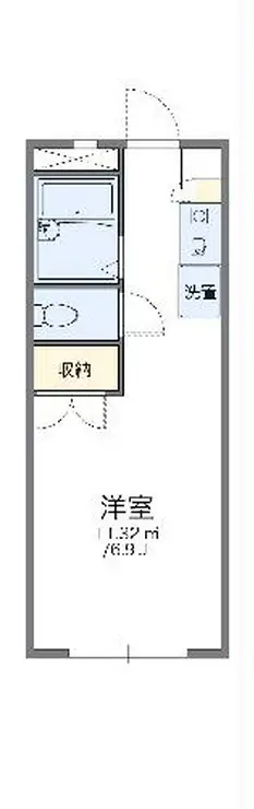 レオパレスANNEXEGAWA 1階階 間取り