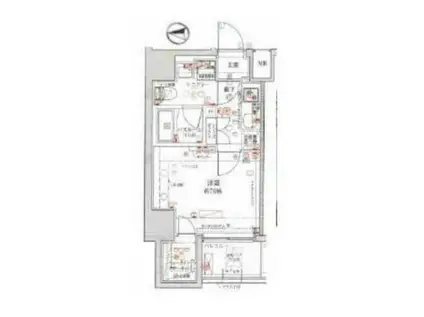 クレヴィスタ練馬桜台III(1K/2階)の間取り写真