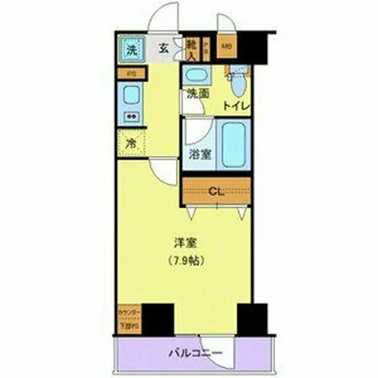 メイクスデザイン高田馬場 2階階 間取り