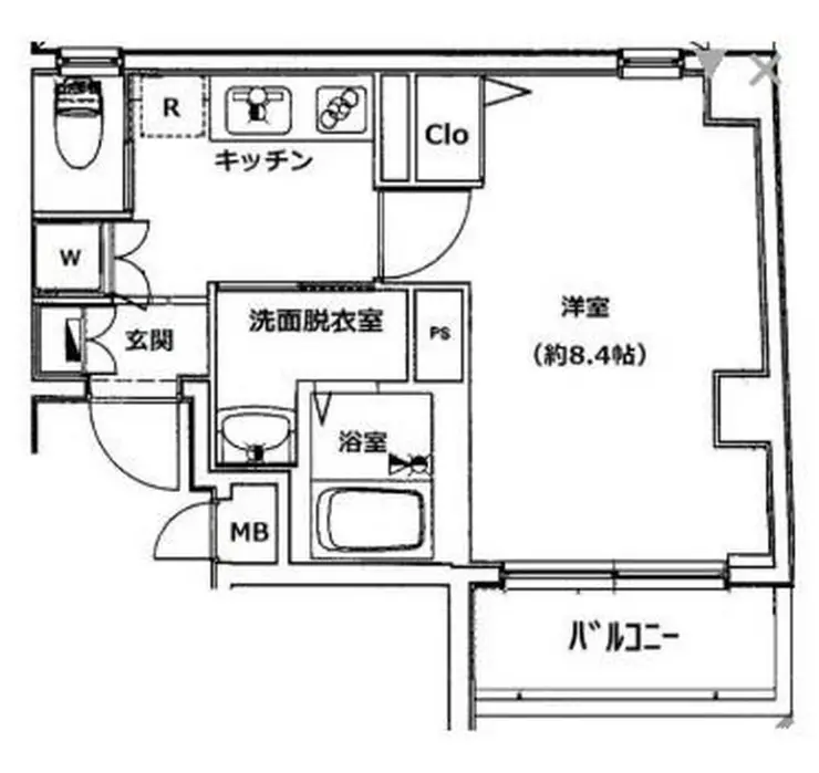 ヴィーダ文京関口 6階階 間取り