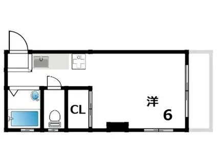 リアライズ甲南山手(ワンルーム/3階)の間取り写真