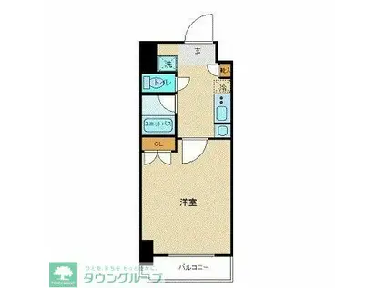 N-FLATS町田(1K/3階)の間取り写真