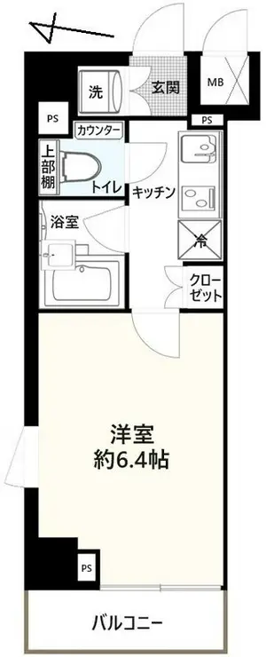 ルーブル蒲田南六番館 5階階 間取り