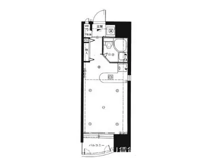 ロマネスク博多駅前(ワンルーム/13階)の間取り写真