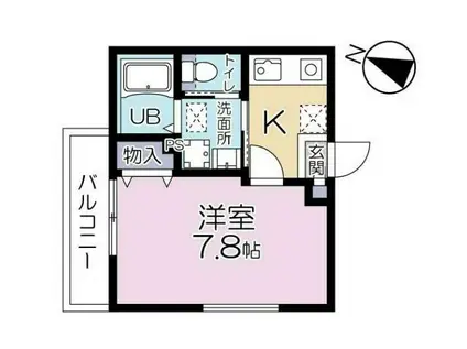 ララレスコ高松@(1K/2階)の間取り写真