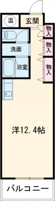 Nビレッジ(ワンルーム/3階)の間取り写真